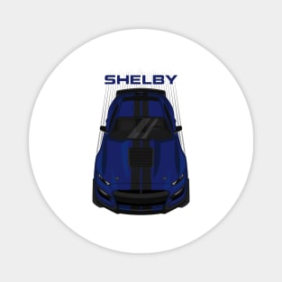 Ford Mustang Shelby GT500 2020-2021 - Kona Blue - Black Stripes Magnet